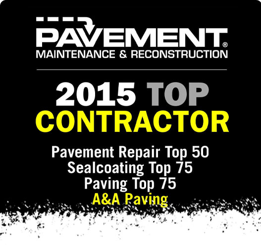 Top Contractor of 2015 - A & A Paving